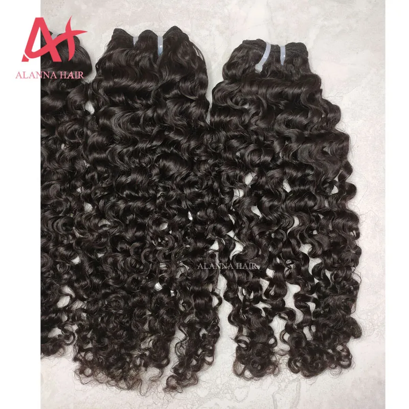 
Alanna Hair Hot Selling Highest Quality Raw Cambodian Hair Unprocessed Can Be Dyed Human Cambodian Deep Wave Curly 10