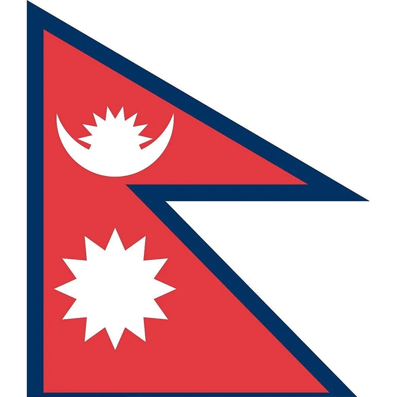 Bolisi Digital printing Nepal country flag triangle shaped waterproof nepail flag