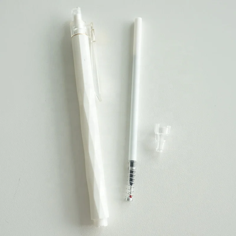 Wholesale Personalized office school supplies custom logo printed 0.7mm white ink gel pen for gifts