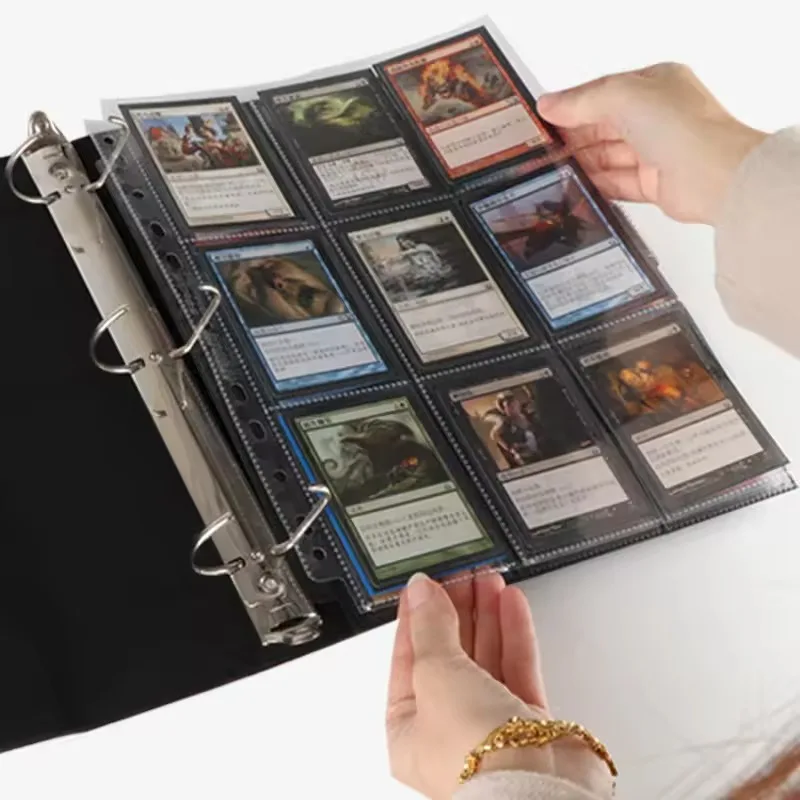 Customized Economical Clip Mechanism File Folder Waterproof And Dustproof Trading Card Binder Binder 3 Ring