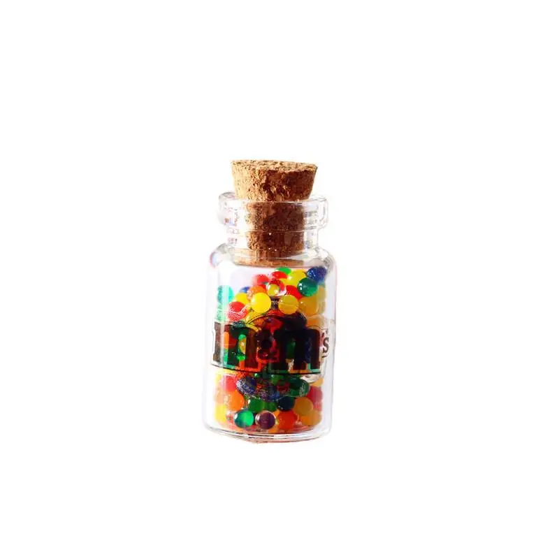 Doll house play house decorations miniature scene kitchen food play model shooting props set mini candy glass jar