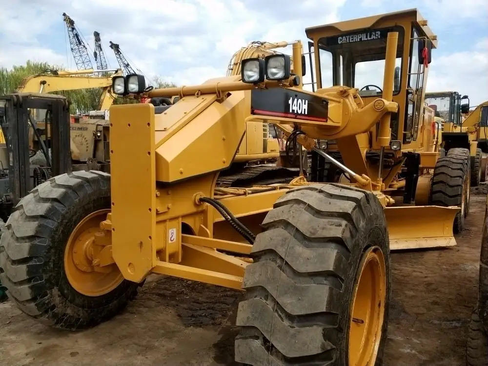 Used original Hot sale Cat used 140h caterpillar motor grader,140k 140g 120h with used grader parts in Shanghai