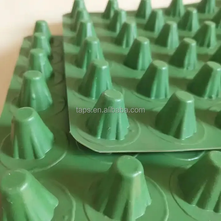 factory price Hdpe Plastic Dimpled Drain Board Dimple Drainage Sheet