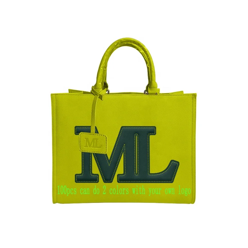 Популярные Маленькие Ручные Сумки из искусственной кожи для женщин, женские сумки-тоут с индивидуальным принтом логотипа