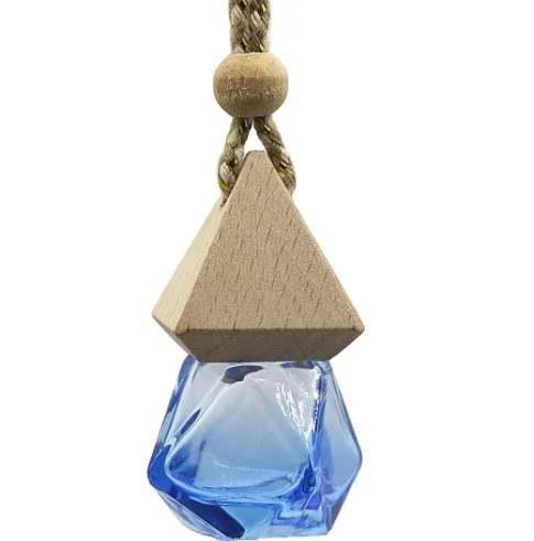 8-10ml Hanging Blue Car Glass Bottle Aroma Diffuser Perfume Air Freshener 1 buyer