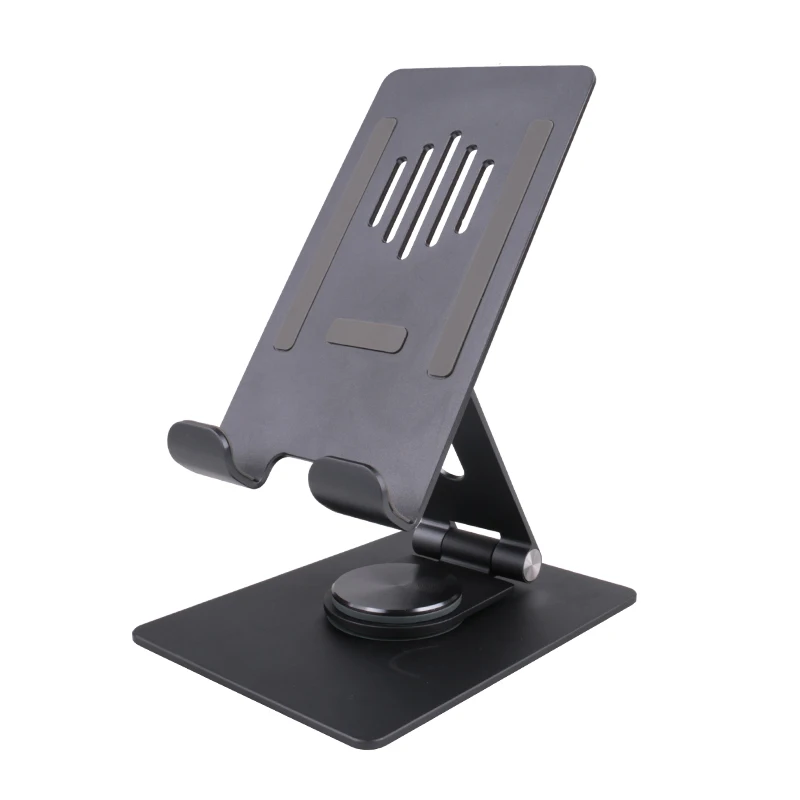 Cell Phone Stand Cradle Holder Aluminum Desktop Stand Compatible with All Smart Phone 360 Adjustable
