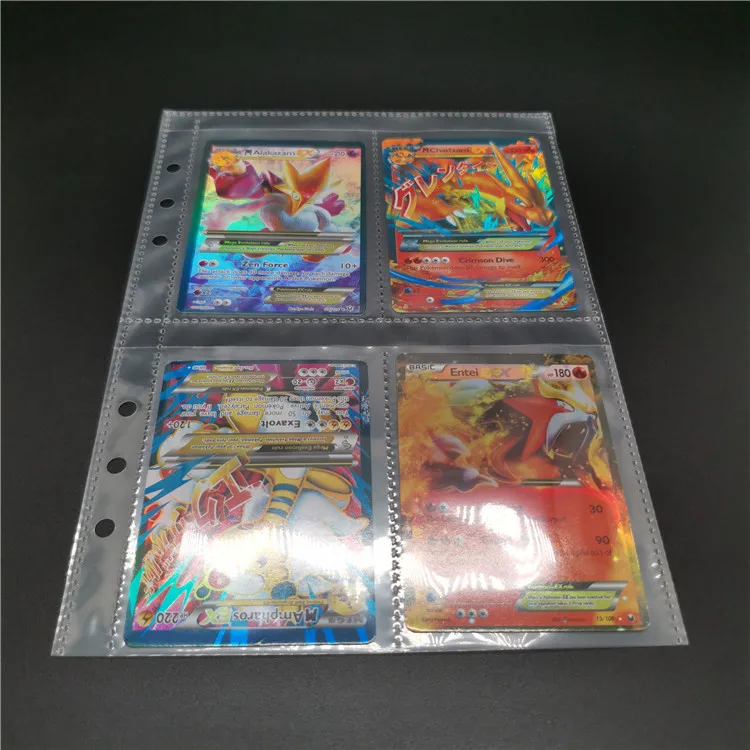 2024  new  Top loading double sided 4 pocket card sleeves PP card protector sleeves for China   Manufactory