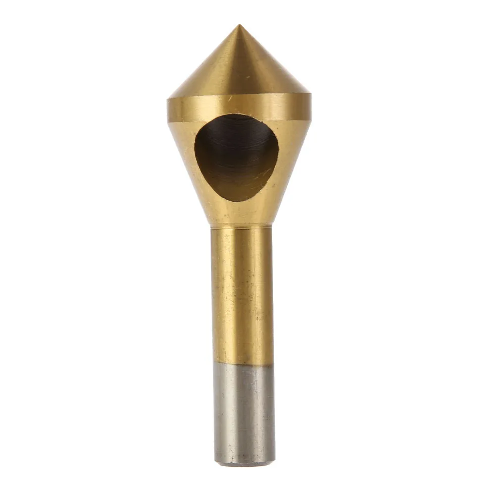 4pcs Titanium Countersink Deburring Drill Taper Hole Cutter Steel/Aluminum Countersunk Head Chamfering Tools