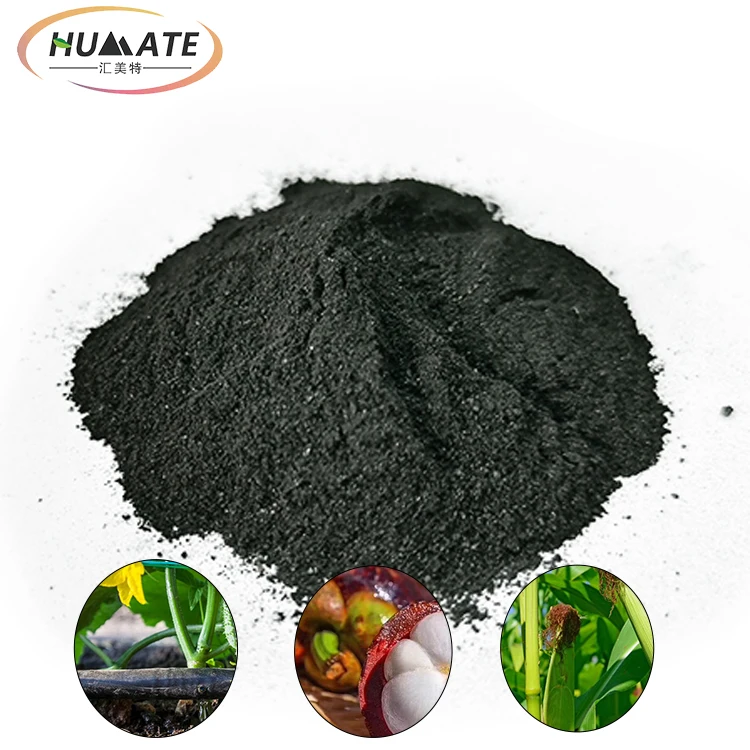 Ningxia Humate easily soluble in water organic solid fertilizer potassium humate humic acid to loosen the soil
