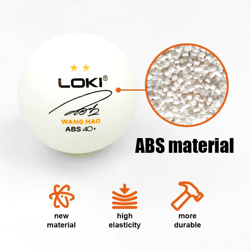 LOKI Higher quality 3star table tennis ball More durable customizable logo pingpong ball for sport competition