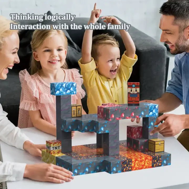 CAYI My World Magnetic Block Dungeon Adventure Creative Diy Magnetic   Toys Cubes Building Block Set Educational Toys for kids