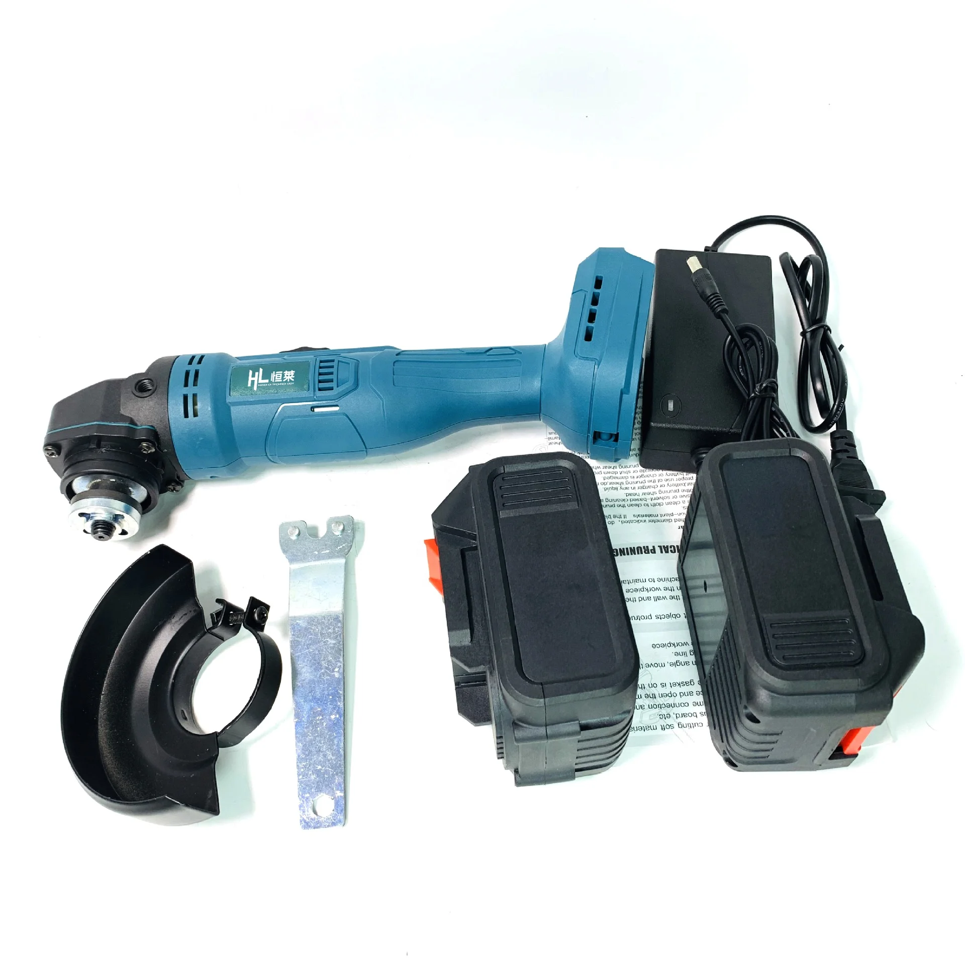 21V 100/115mm Rechargeable li-ion battery variable speed cordless Battery angle for metal polishing