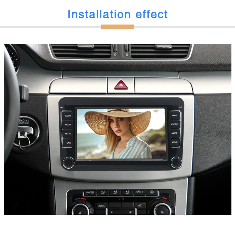 Wireless Carplay vw android car multimedia Player with Canbus GPS Navigation Wifi BT FM For VW Skoda Seat Passat Golf 5 6