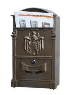 zhenzhi Outdoor mailbox retro European aluminum alloy wall - mounted mailbox