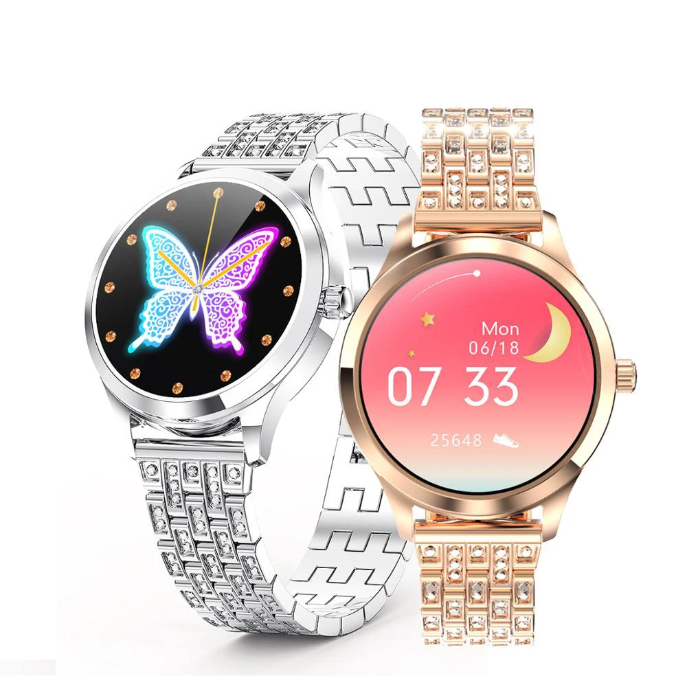 Lady smartwatch LW07 bracelet for android ios with Fitcloudpro APP and Heart rate blood pressure oxygen women smart band