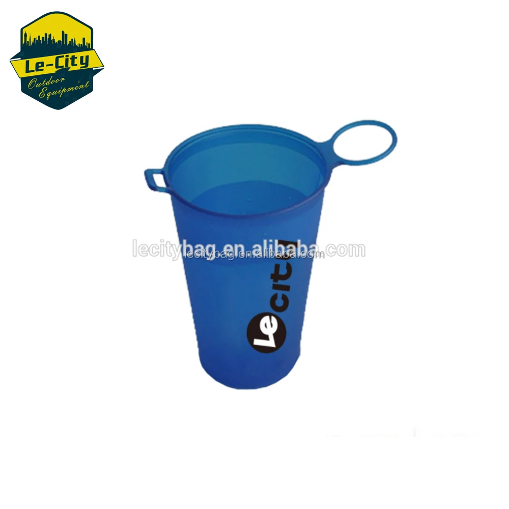TPU Foldable Soft Plastic Cold Drink Cup for Travel Outdoor Competition
