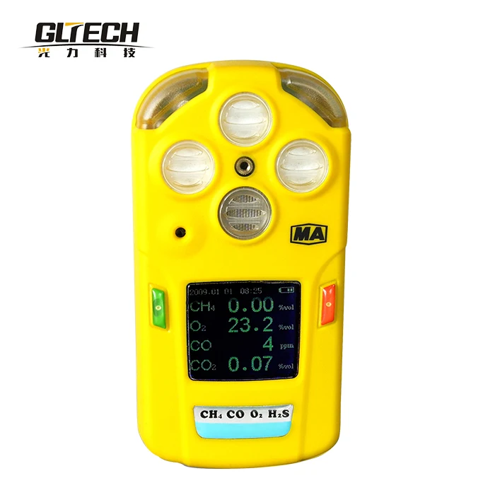 Portable Multi Gas Detector EX O2 H2S NO2 CH4 NO SO2 CL2 NH3 PH3 HCL O3 Carbon Dioxide CO CO2 Gas Detector