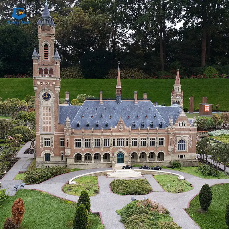 MB-RT09 Cathedral of Notre Dame Miniature buildings Park  Mini 3D landscape miniature building model