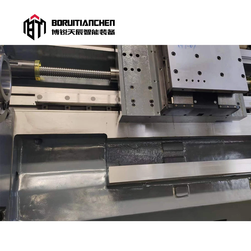 BR-650-1000 slant bed cnc lathe with bar feeder mini cnc lathe for sale cnc turning machines