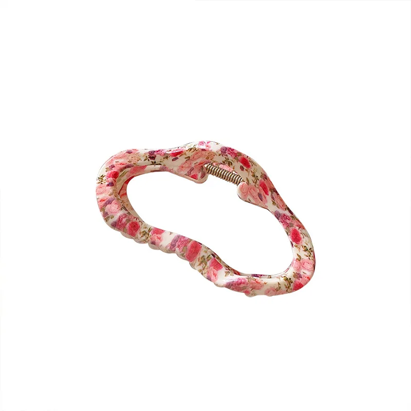 11.5cm Printed Hiar Pin Peony/ Morning glory/Camellia Large Cloud Hiar Claw