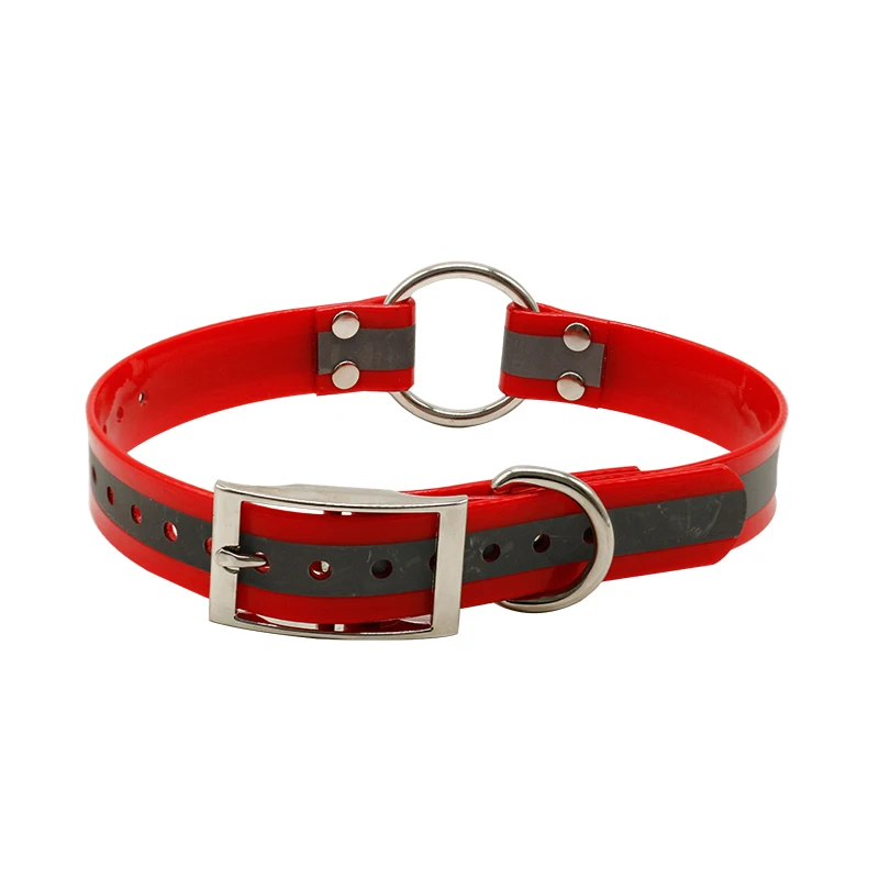 Reflective TPU pet dog collar wholesale adjustable large dog collar with O ring