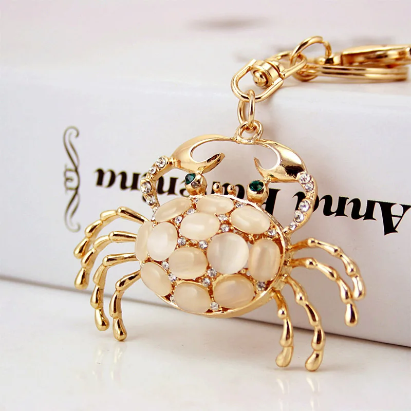 Creative Cute Diamond Small Turtle Car Keychain Handbags Accessories Turtle Key Chain