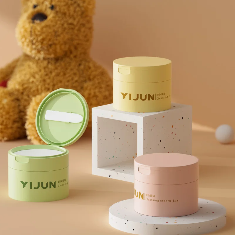 Custom Color 100g Body Butter Jar Eco friendly 120g Empty PCR matte Jars  with Spoon for Cleansing Cream Container Jars