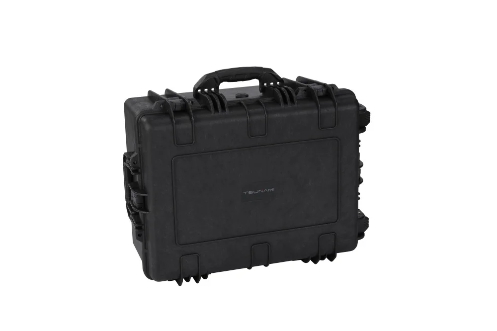 large storage trolley tool case waterproof tool box on wheels black plastic storage box