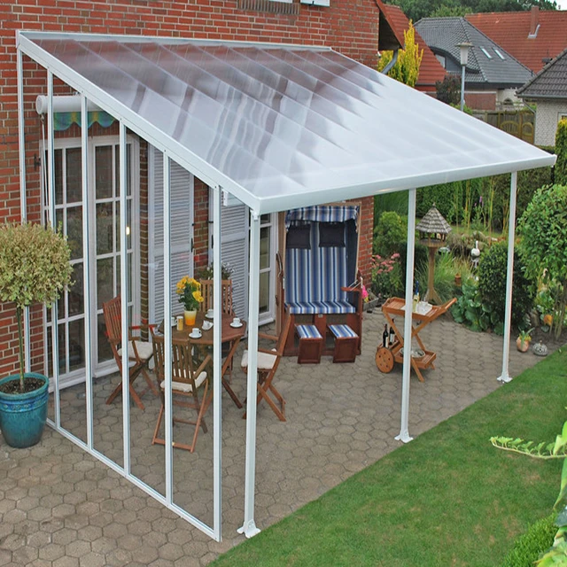 Patio Cover Doors Canopy Rain Shelter Terrace Sunshade Awning aluminum canopy