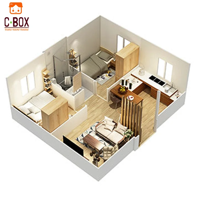 Cbox Modular Home High Quality 2 3 Bedroom 20 40 Ft Container Houses 2bhk Prefab House For Sale