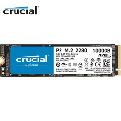 Crucial P2 250Gb 500Gb SSD PCIe M.2 2280 Hard Drive hdd 1Tb 2Tb Internal Solid State Disk for Laptop pc Hard Disk