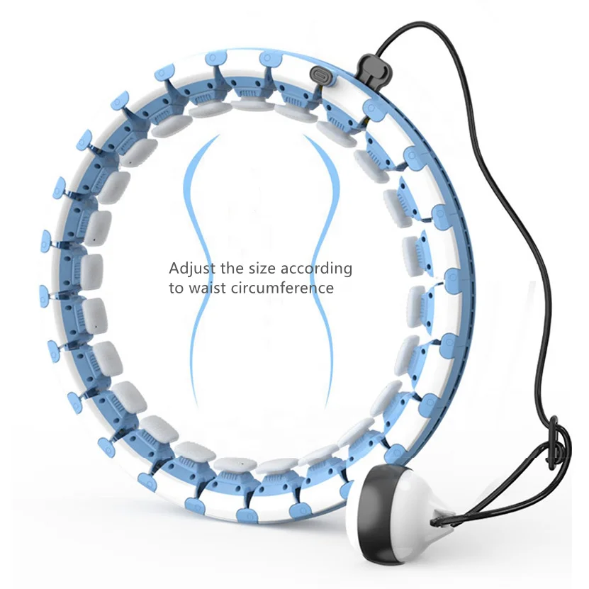 Wholesale Low price sport waist massage cheap fitness weighted smart hula ring hoop