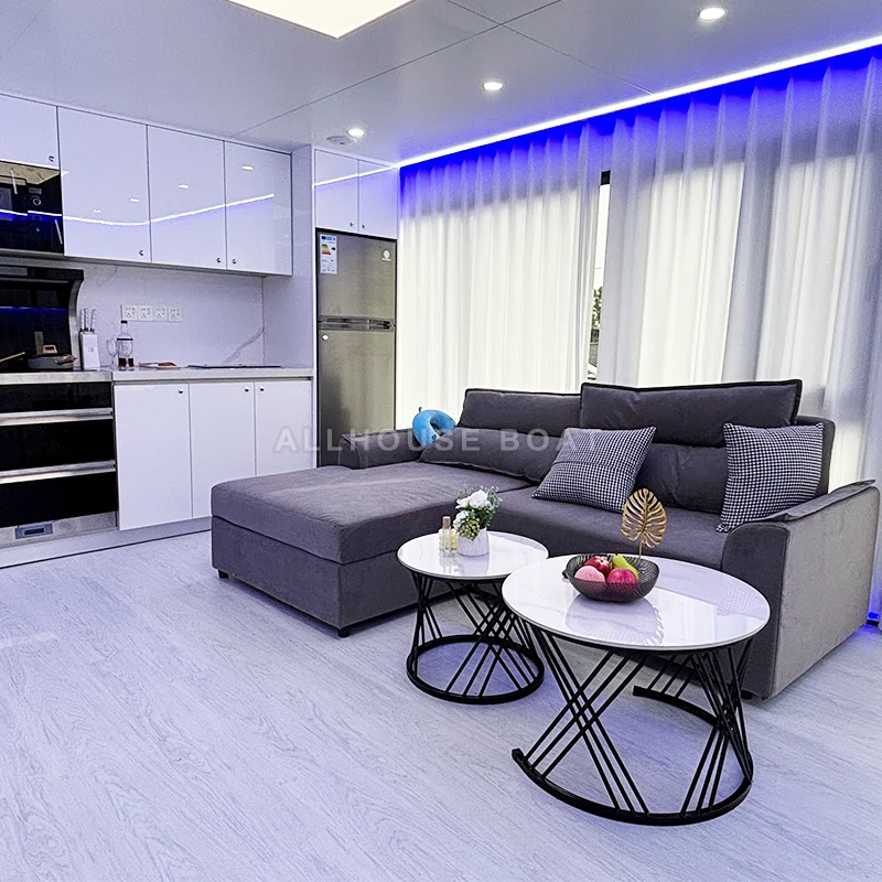 Luxury Boat Yacht Luxury Floating Houseboat Aluminium Pontoon Yacht Boat Customized Mini Yacht Luxury Boat for Sale