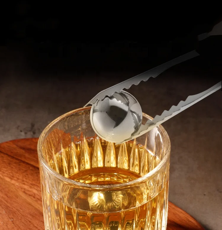 Coffee Frozen Ball Rack For Espresso Whiskey Chilling Stone 304 Stainless Steel Ice Balls with holder