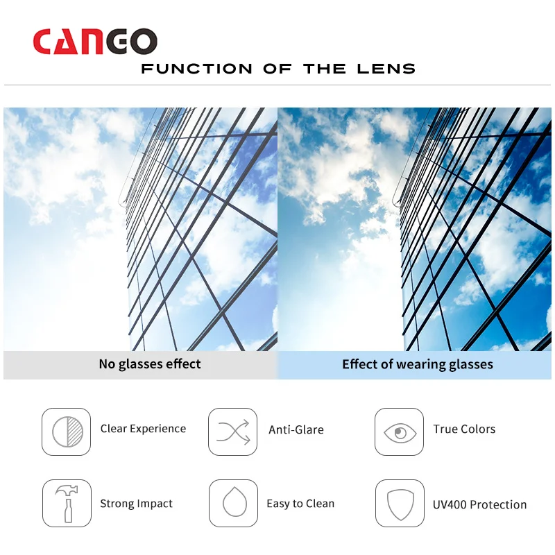 CANGO Small Frame Oval Uv400 custom glasses logo Vintage Leopard Print Narrow Framed Glasses Personalized with Multiple Options