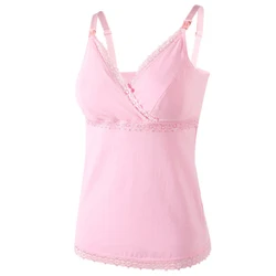 Hot Breast Feeding Tops Tees Maternity Nursing Clothes Pregnant Women Breastfeeding T-shirt Clothing Tank Tops Vest Set