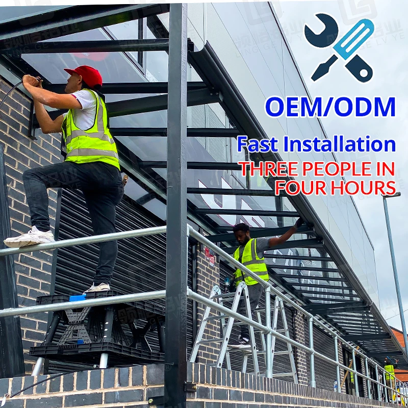 Aluminum Structure Carport Free Standing Garage Carport Aluminum Car Parking Shade Carport Canopy