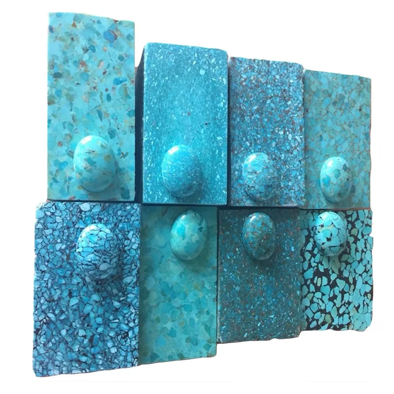 
 Turquoise Blocks Hot sale and Wholesale Copper Natural Mineral Gemstones  Compressed Turquoise Rough Different Shape Can Order   (60271949502)
