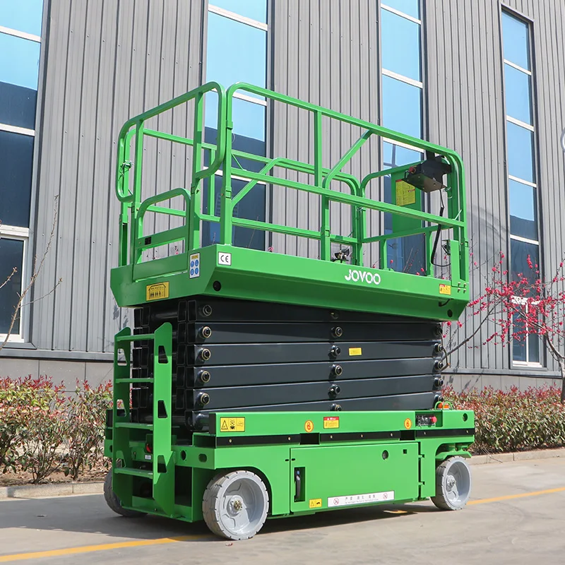 Aerial work platform lift table scissor lift mini auto crawler trolley small hydraulic self propelled electric scissor lift