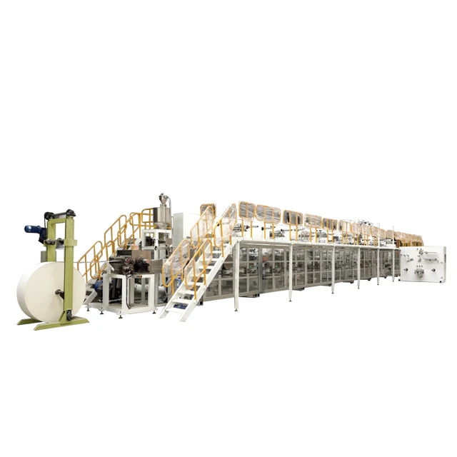 Fully automatic pet diaper manufacturing machine with CE certification