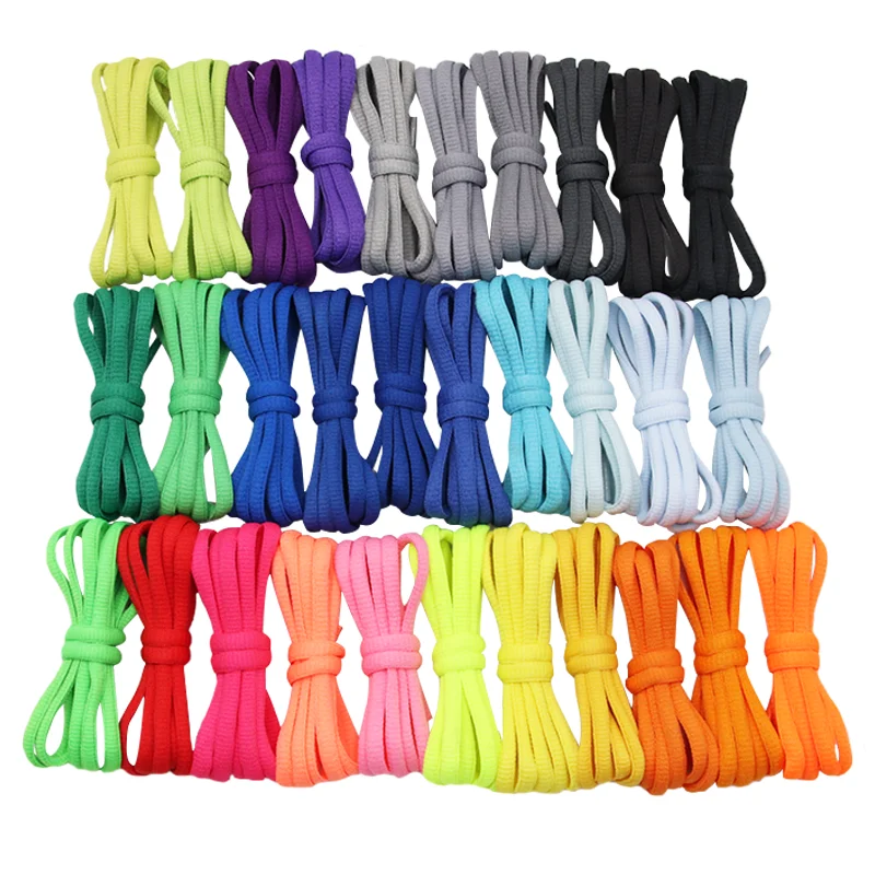 High Performance 6mm Round Polyester Shoelaces Multi-Color Semicircle Design Wholesale Factory Direct