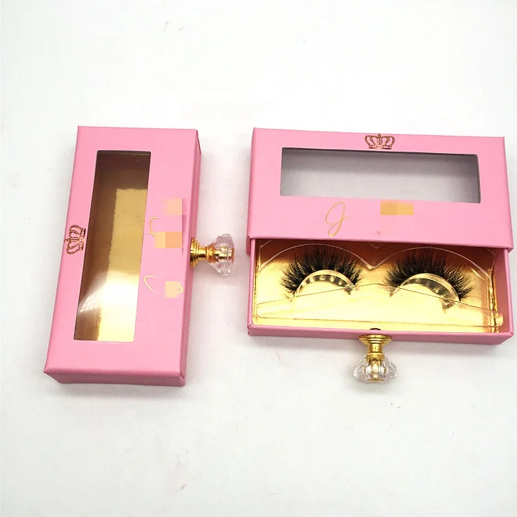 
best seller mink false lashes empty acrylic transparent custom eyelash box container 