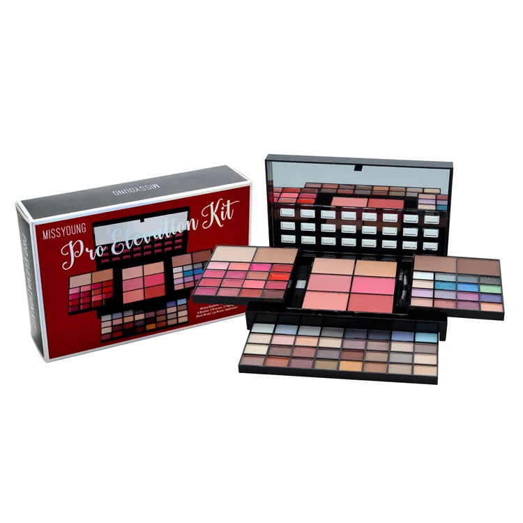 Косметические наборы для макияжа, пудра для нанесения теней для лица, помада для век, водостойкий полный набор для макияжа