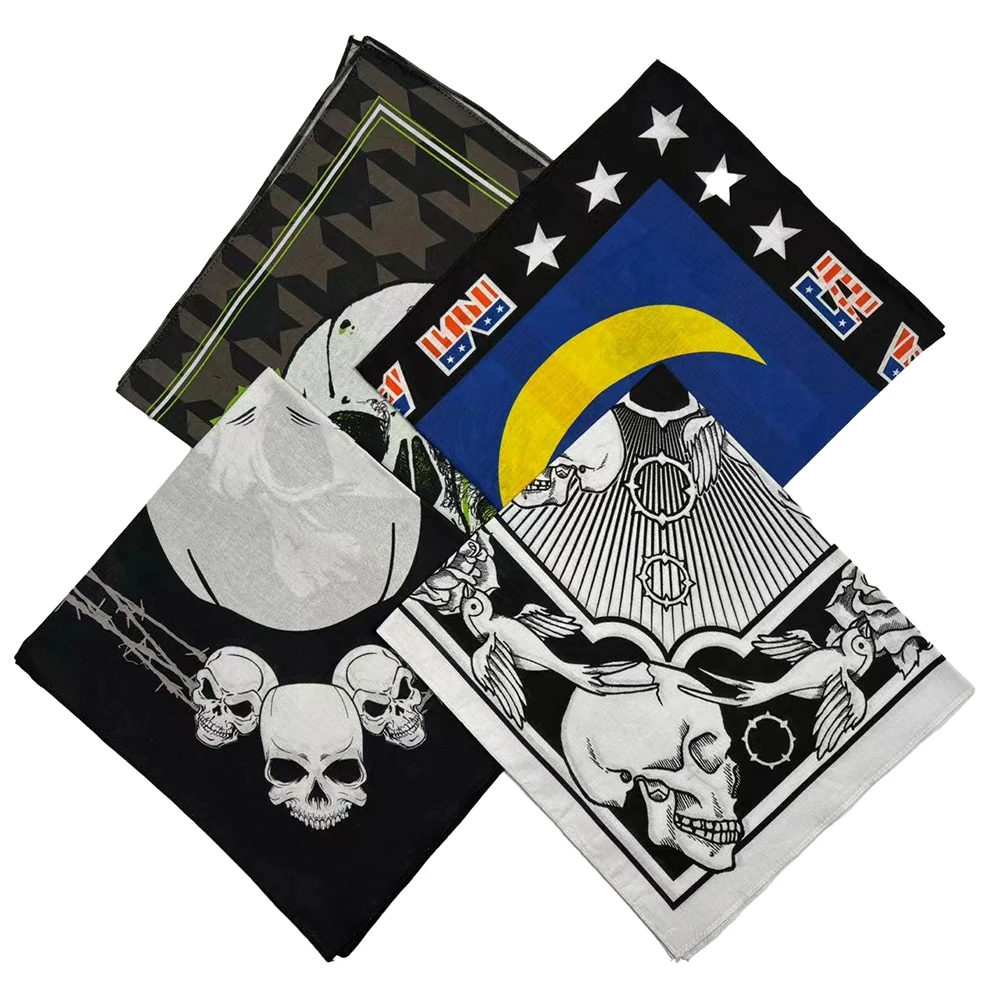 Wholesale Custom Design Bandana Sport Headwear Fashion Printed Square Scarf & Handkerchiefs