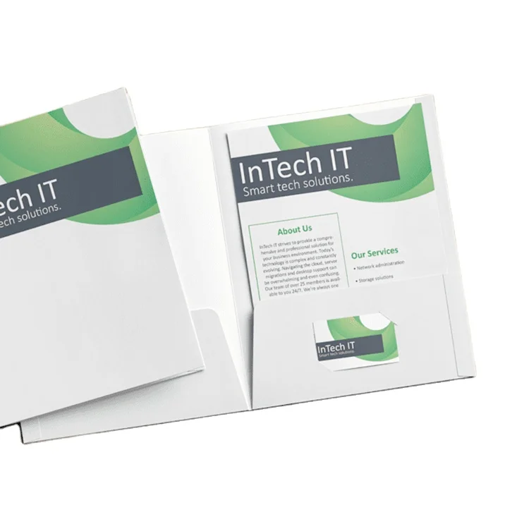 High Quality Hardcover Paper Clip File Folder