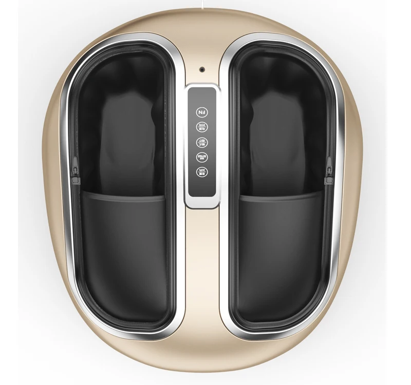 Foot massager with heating and application remote control to relieve foot pain and plantar fasciitis