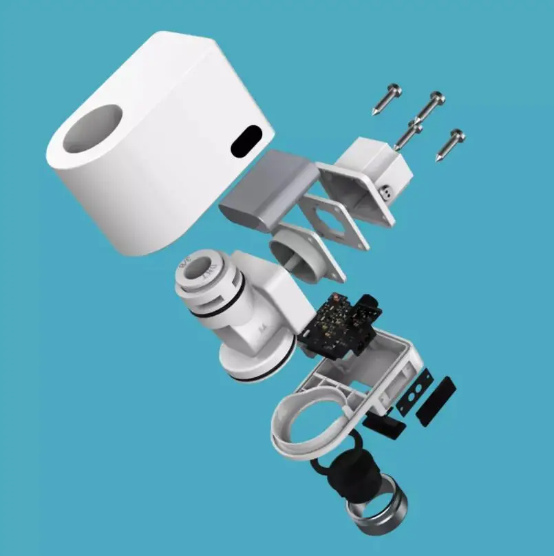 Автоматический смеситель Xiaoda с бесконтактным датчиком умный для раковины инфракрасный небольшой кран экономии воды