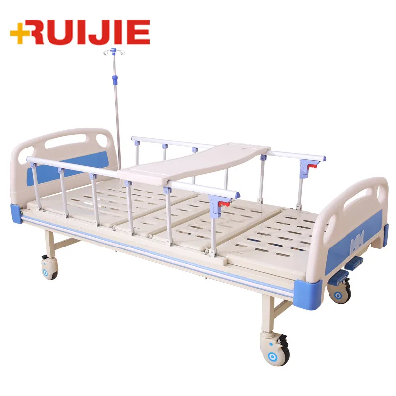 Дешевая ручная Больничная кровать с 2 кривошипами