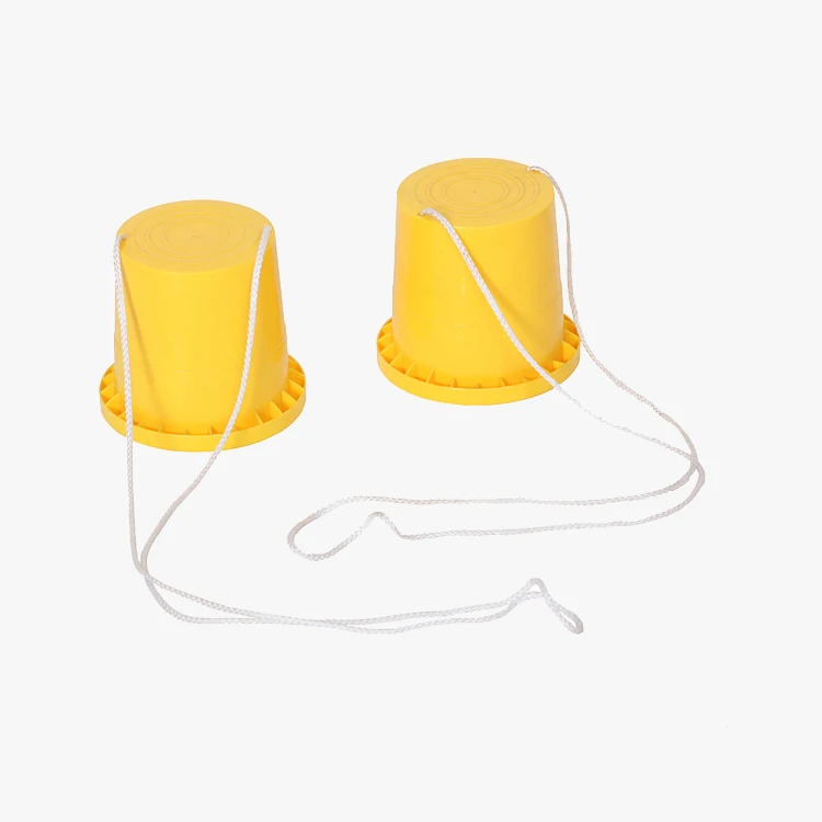 Plastic kids walking stepper balance toy children plastic stilts with rope