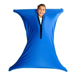 Four way elastic fastener nylon  sensory sack body sock for autism kids